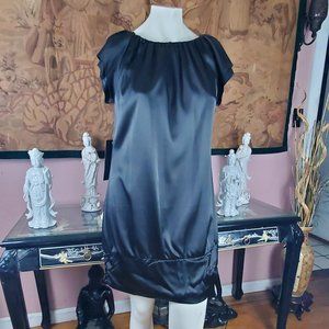 Gorgeous NWT Bebe Valeria Satin Shift  Nigh Dress